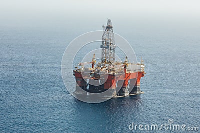 Offshore oil and gas platform Stock Photo
