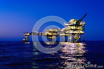 Offshore Oil Platform Stock Photo