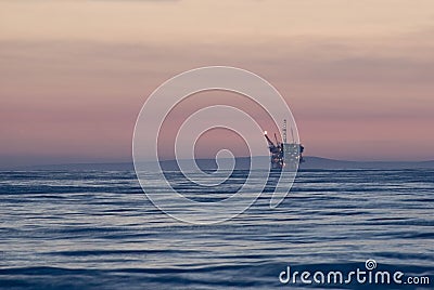 Offshore oilrig Stock Photo