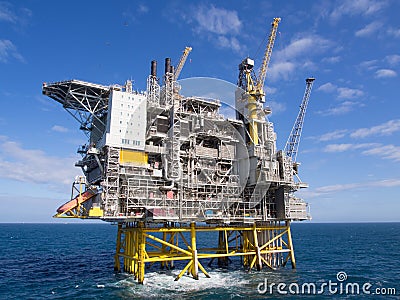 Offshore platform Stock Photo