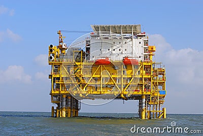 Offshore platforms Stock Photo