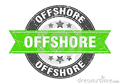 offshore stamp Vector Illustration