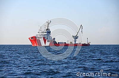 Offshore support vessel. Editorial Stock Photo