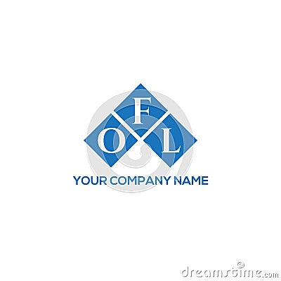 OFL letter logo design on WHITE background. OFL creative initials letter logo concept. OFL letter design.OFL letter logo design on Vector Illustration