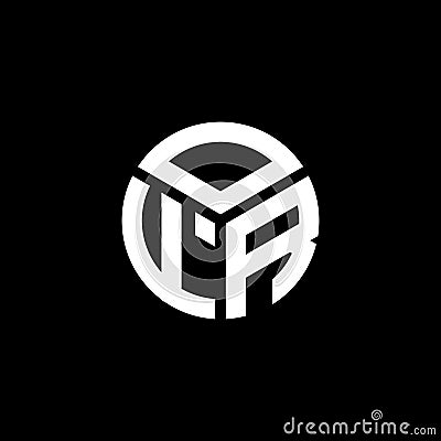 OFR letter logo design on black background. OFR creative initials letter logo concept. OFR letter design Vector Illustration