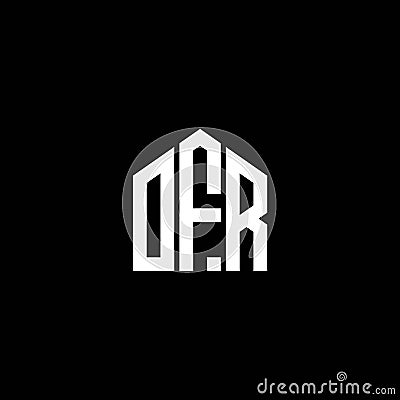 OFR letter logo design on BLACK background. OFR creative initials letter logo concept. OFR letter design.OFR letter logo design on Vector Illustration