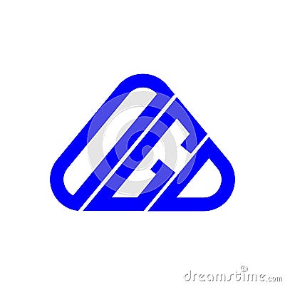 OGD letter logo creative design with vector graphic, OGD Vector Illustration