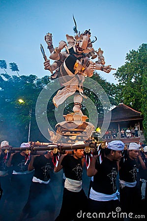 Ogoh-Ogoh Statues, Bali, Indonesia Editorial Stock Photo