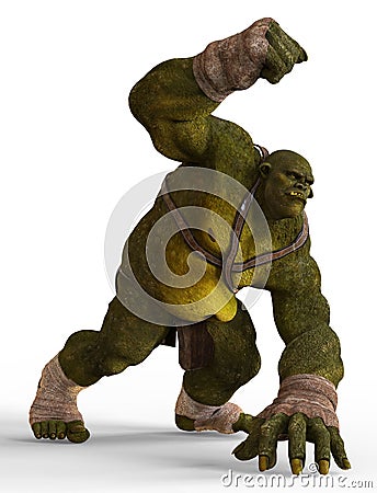 Ogre 3D Illustration Stock Photo