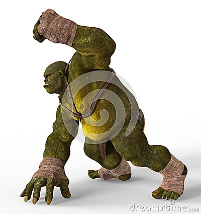 Ogre 3D Illustration Stock Photo