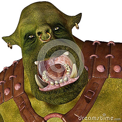 Ogre - mad at all Stock Photo