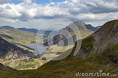 Ogwen Valley View Stock Photo