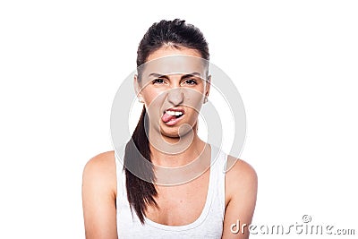 Oh, i'm disgusted! Stock Photo