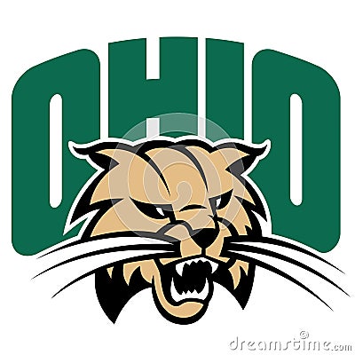 Ohio bobcats sports logo Editorial Stock Photo