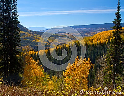 Ohio Pass Fall Vista Stock Photo