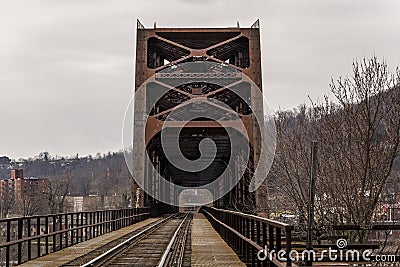 Ohio River Bridge - Weirton, West Virginia and Steubenville, Ohio Stock Photo