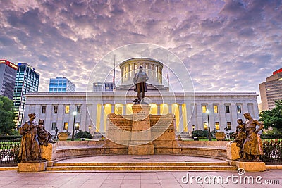Ohio State House at Dawn Editorial Stock Photo