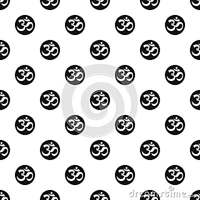 Ohm symbol pattern, simple style Vector Illustration