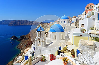 Oia Santorini Greece Stock Photo