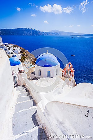 Oia, Santorini - Greek Islands Stock Photo