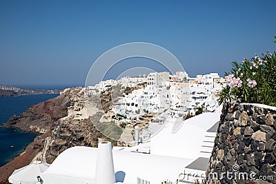 Oia in Santorini Stock Photo