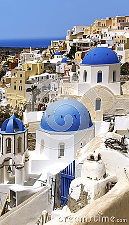 Oia Santorini sprit in Greece Stock Photo