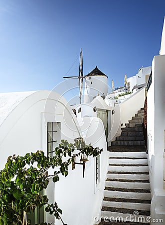 Oia Santorini sprit Stock Photo