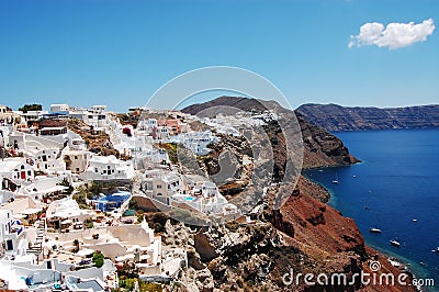 Oia town, Santorini Stock Photo