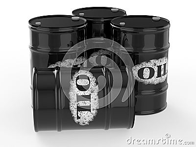 Oil barrels Stock Photo