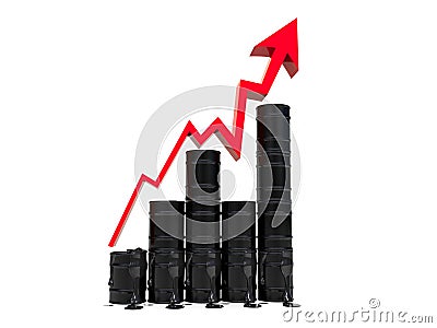 Oil barrels Stock Photo