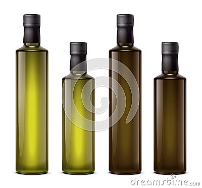 Oil bottles Vector Illustration