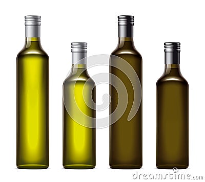 Oil bottles Vector Illustration