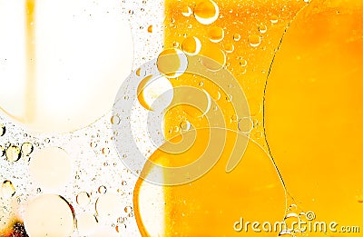 Oil bubbles abtract Stock Photo