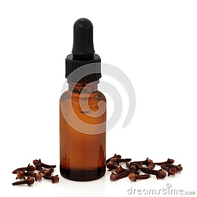 Oil of Cloves Stock Photo