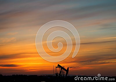 Oil derrick Stock Photo