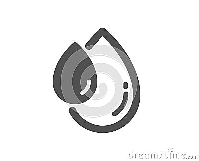 Oil drop icon. Hair care serum sign. Vector Vector Illustration