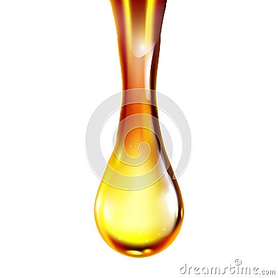 Oil Drop Petroleum Industrial Lubrication Vector Stock Photo