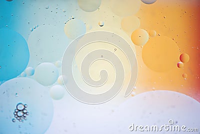 Rainbow abstract background picture made with oil, water and soap Stock Photo