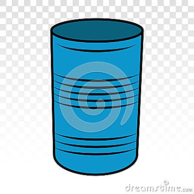 Oil drum container / barrel / iron steel drum flat icon for apps and websites Vector Illustration