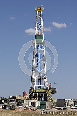 Oil exploration in Oklahoma West Stock Photo