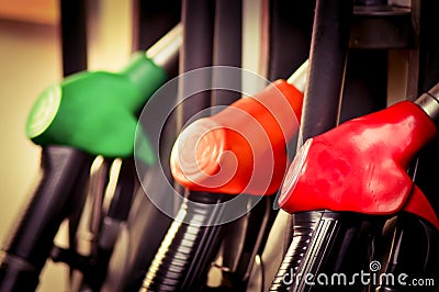 Oil filling station Stock Photo