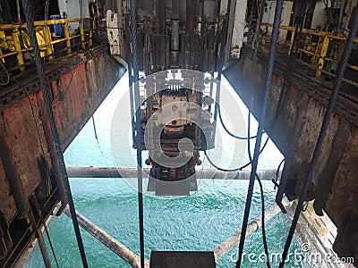 Oil And Gas,deepwater,wokrker,Traveling,people,ROV Land rig roughneck Stock Photo