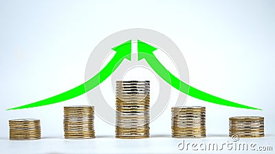 The increased profitability of enterprises Stock Photo