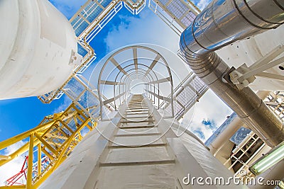 Oil and Gas production and exploration business Stock Photo