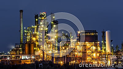 Oil and gas refinery plant Editorial Stock Photo