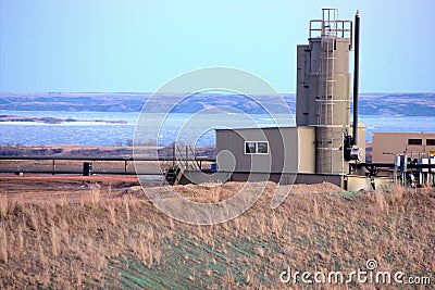 Oil Gas Water Separator Stock Photo