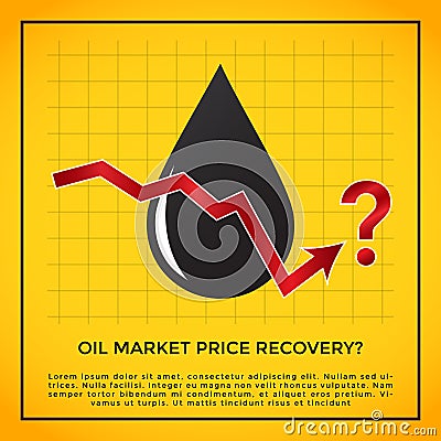 Oil industry crisis recovery concept Stock Photo