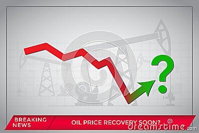 Oil industry crisis recovery concept Stock Photo