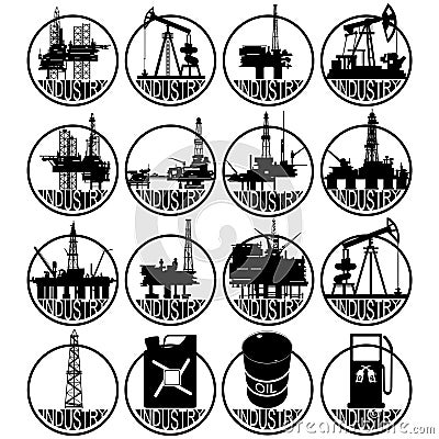 Oil industry-1 Vector Illustration