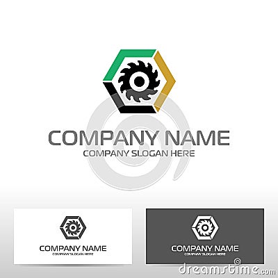 Oil industry logo design Vector Illustration